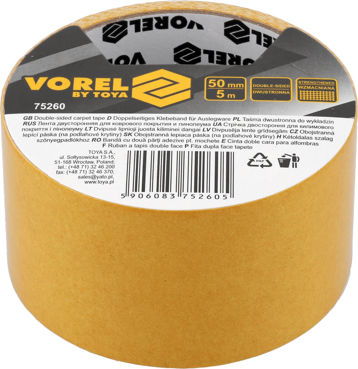 Vorel double-sided tape - 50 mm x 5 m