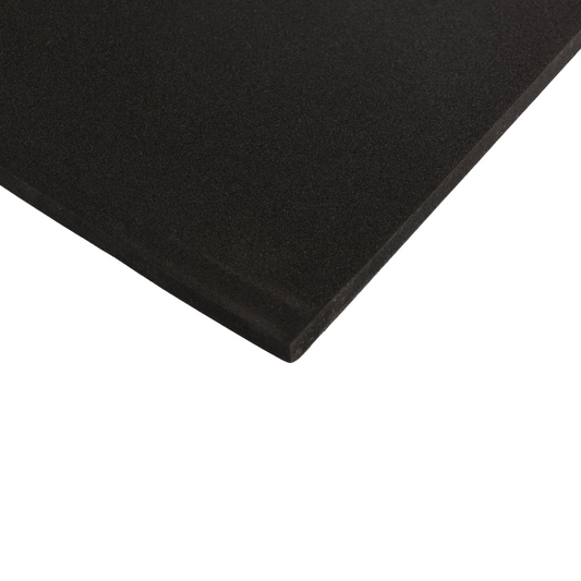 Pianka EVA 65 kg/m3, 2 mm samoprzylepna czarna - 50x50 cm