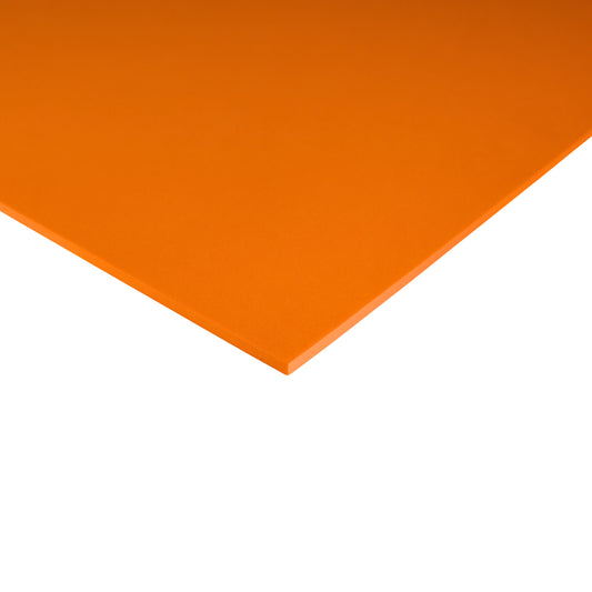 EVA foam 65 kg/m3, 2 mm orange - 100x50 cm