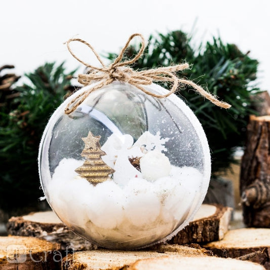DpCraft Acryl-Weihnachtskugeln - 8 cm, 5 Stk.