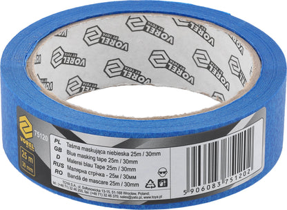 Vorel Abklebeband - 30 mm x 25 m blau