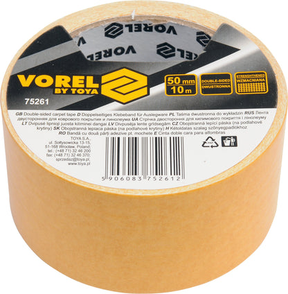 Vorel Doppelseitiges Klebeband - 50 mm x 10 m