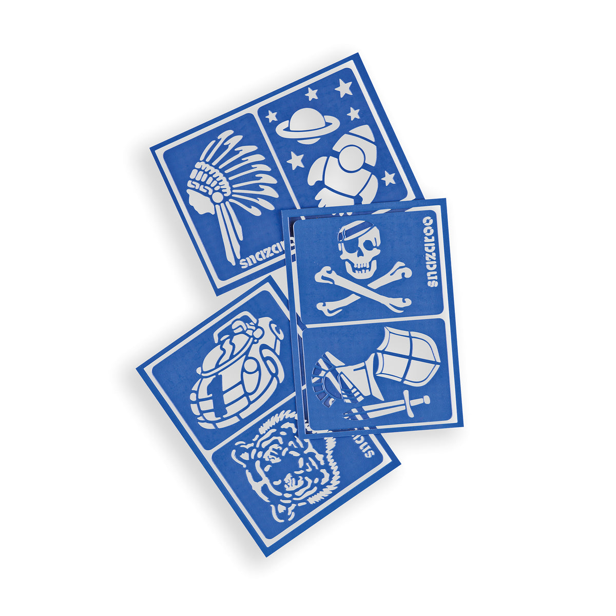 Snazaroo Gesichtsmal-Schablonen - Jungen 6 Stk.