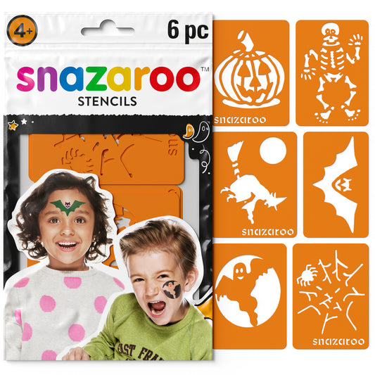 Šablony na malování na obličej Snazaroo - Halloween 6 ks