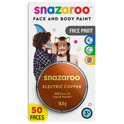 Snazaroo Metallic Gesichts- und Körperfarbe - Kupfer 18 ml