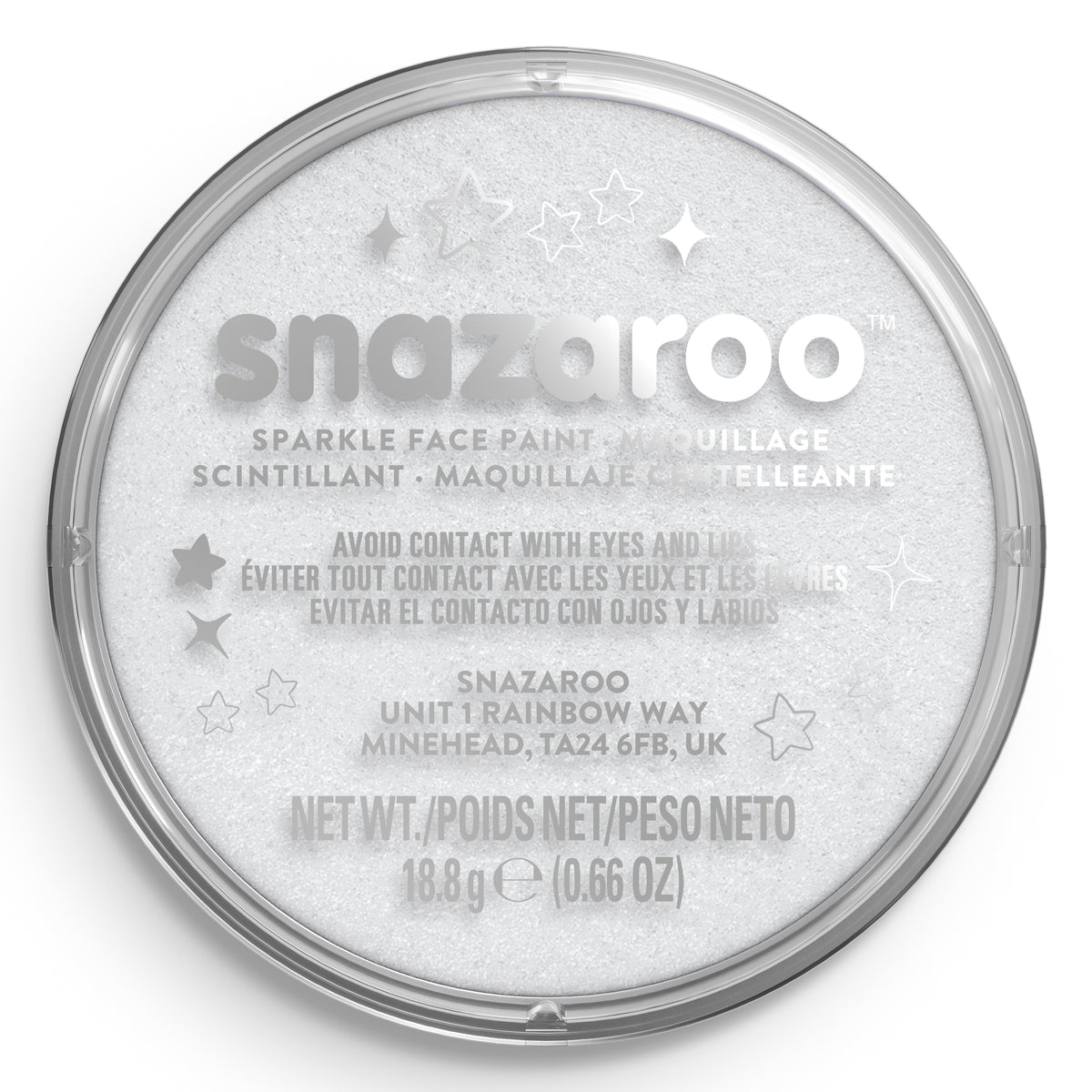 Snazaroo Gesichts- und Körperfarbe Glänzend - Weiß 18 ml
