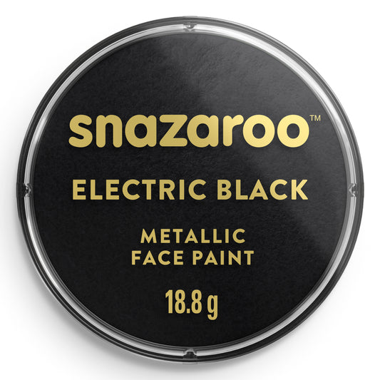 Snazaroo Metallic Face and Body Paint - Black 18 ml