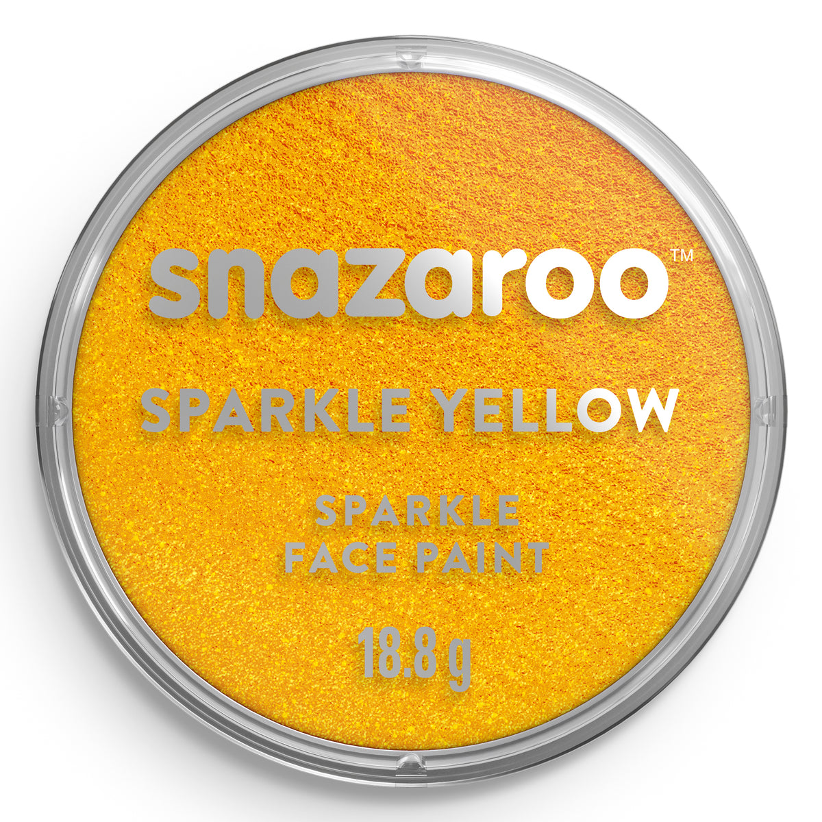 Snazaroo Glitzer-Schminke für Gesicht und Körper - Gelb 18 ml
