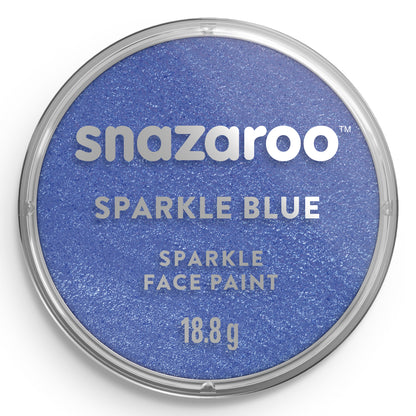 Snazaroo Glitzernde Gesichts- und Körperfarbe - Blau 18 ml