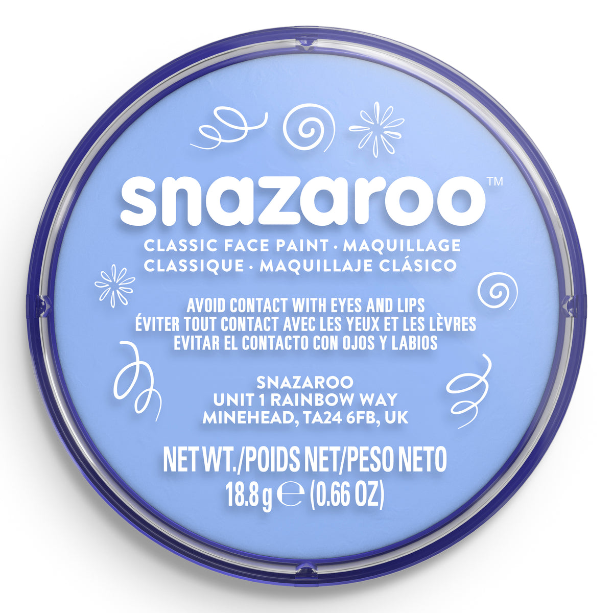 Snazaroo Gesichts- und Körperfarbe - Hellblau 18 ml