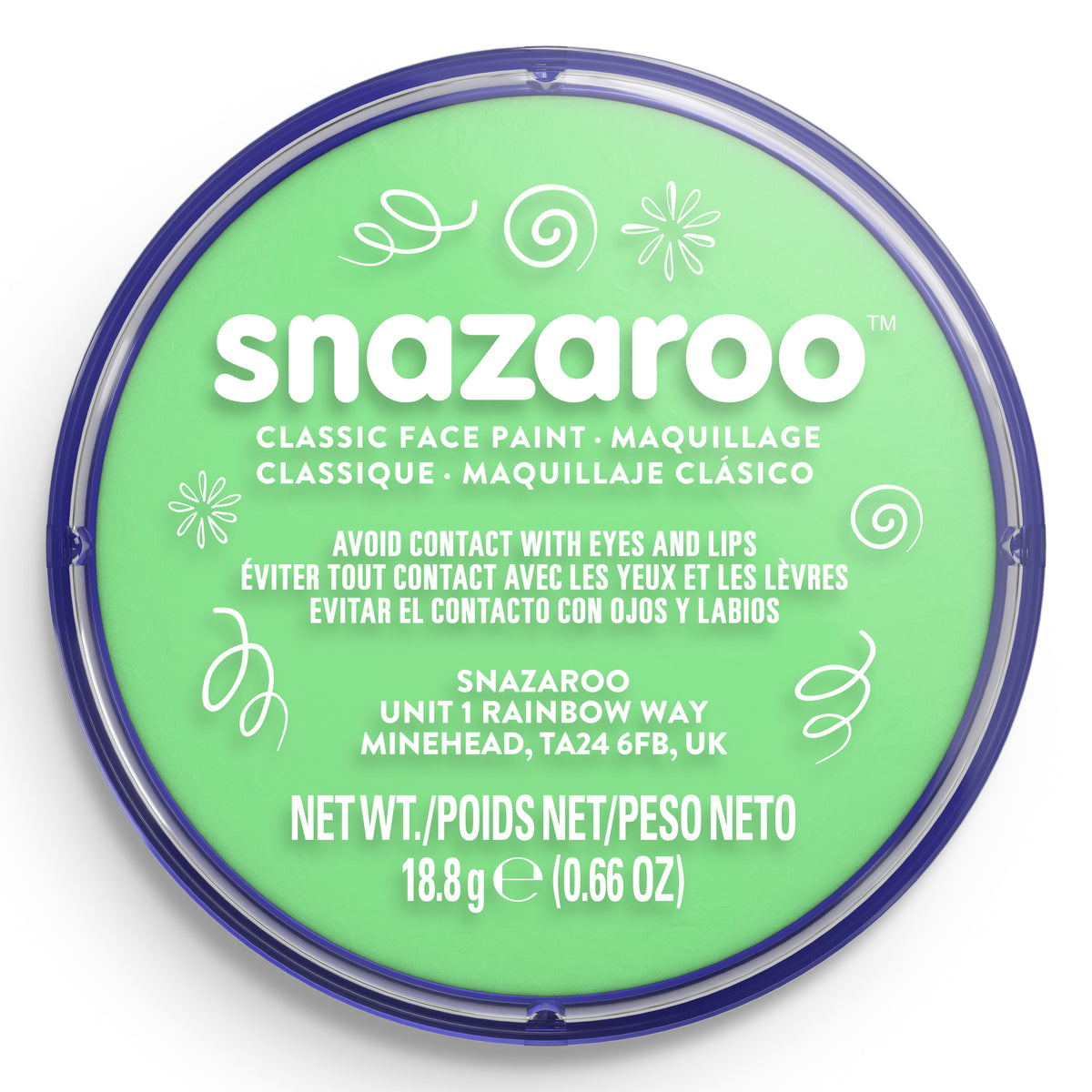 Snazaroo Gesichts- und Körperfarbe - Hellgrün 18 ml