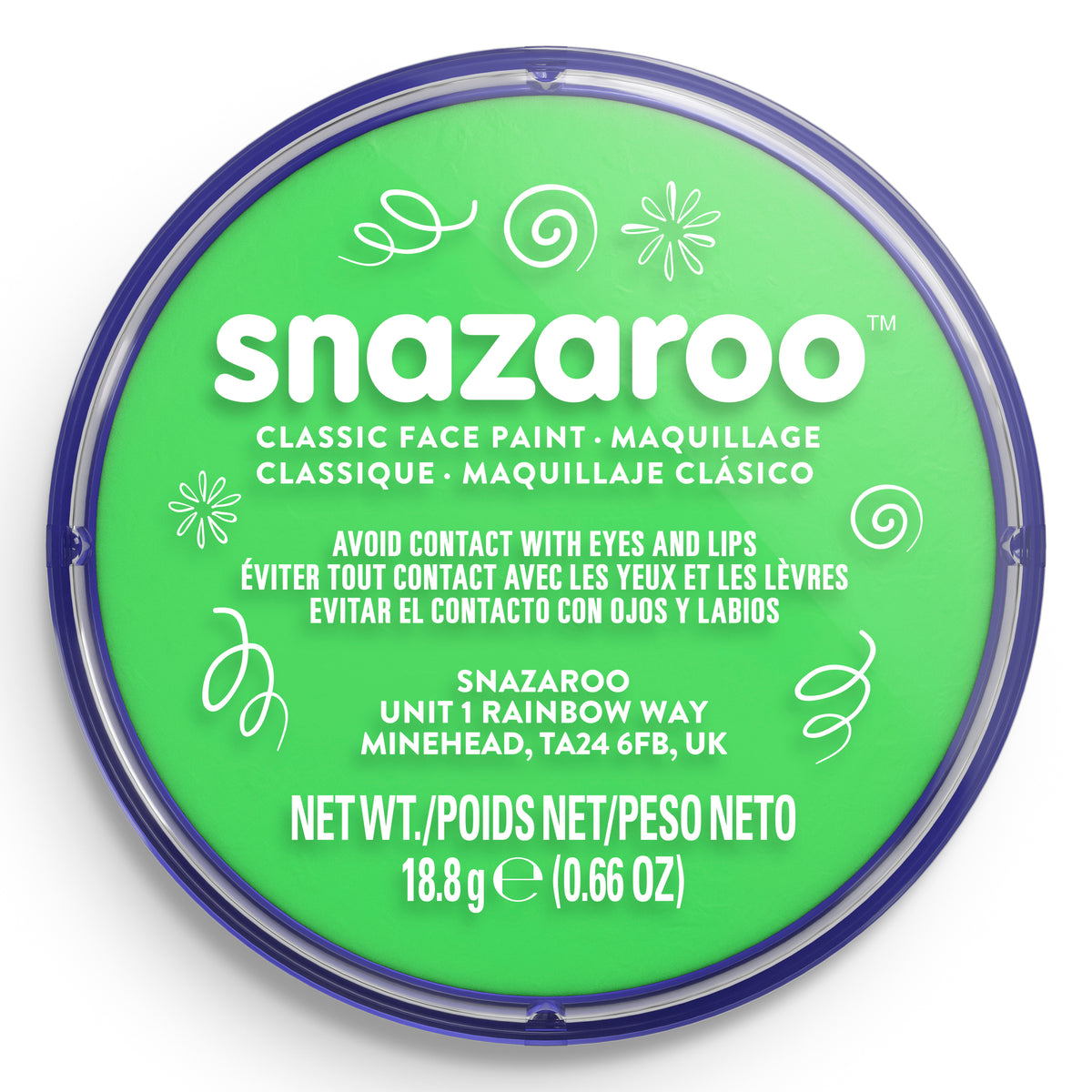 Snazaroo Gesichts- und Körperfarbe - Limettengrün 18 ml