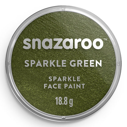Snazaroo Glitzer-Gesichts- und Körperfarbe - Grün 18 ml