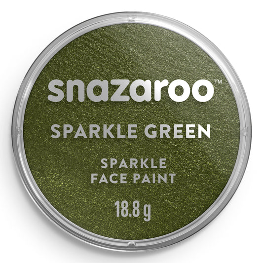 Snazaroo Sparkle Face and Body Paint - Green 18 ml