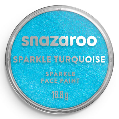 Snazaroo Körper- und Gesichtsschminke Glänzend - Türkis 18 ml