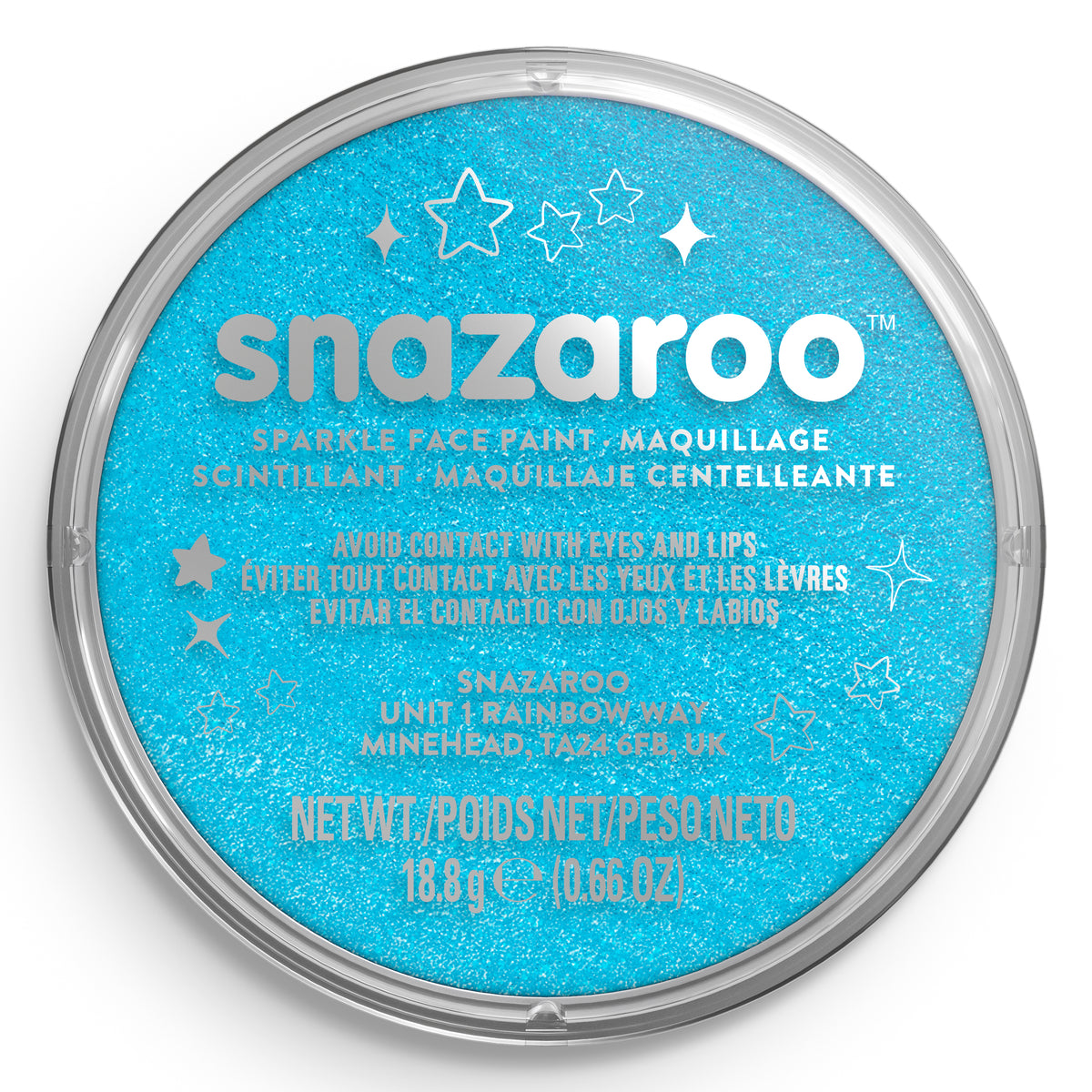 Snazaroo Körper- und Gesichtsschminke Glänzend - Türkis 18 ml