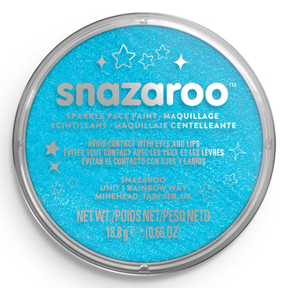 Snazaroo Körper- und Gesichtsschminke Glänzend - Türkis 18 ml