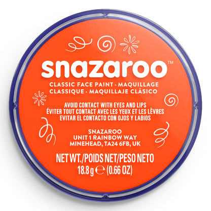 Snazaroo Körper- und Gesichtsschminke - Dunkelorange 18 ml