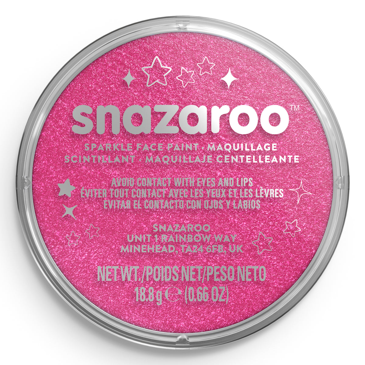 Snazaroo Körper- und Gesichtsfarbe Glänzend - Pink 18 ml