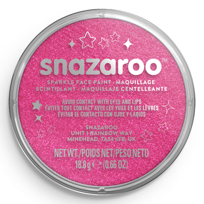 Snazaroo Körper- und Gesichtsfarbe Glänzend - Pink 18 ml