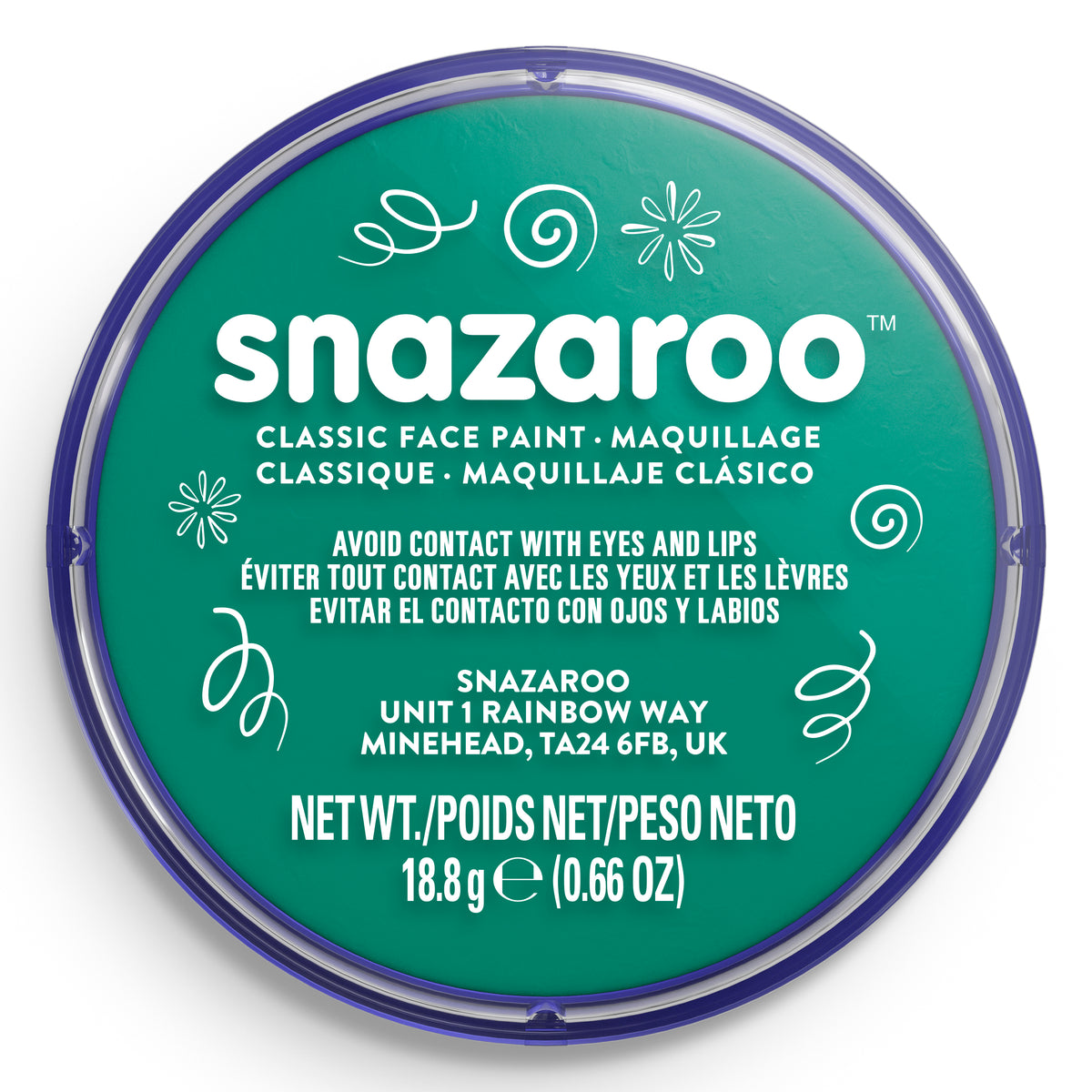 Snazaroo Körper- und Gesichtsschminke - Türkis 18 ml