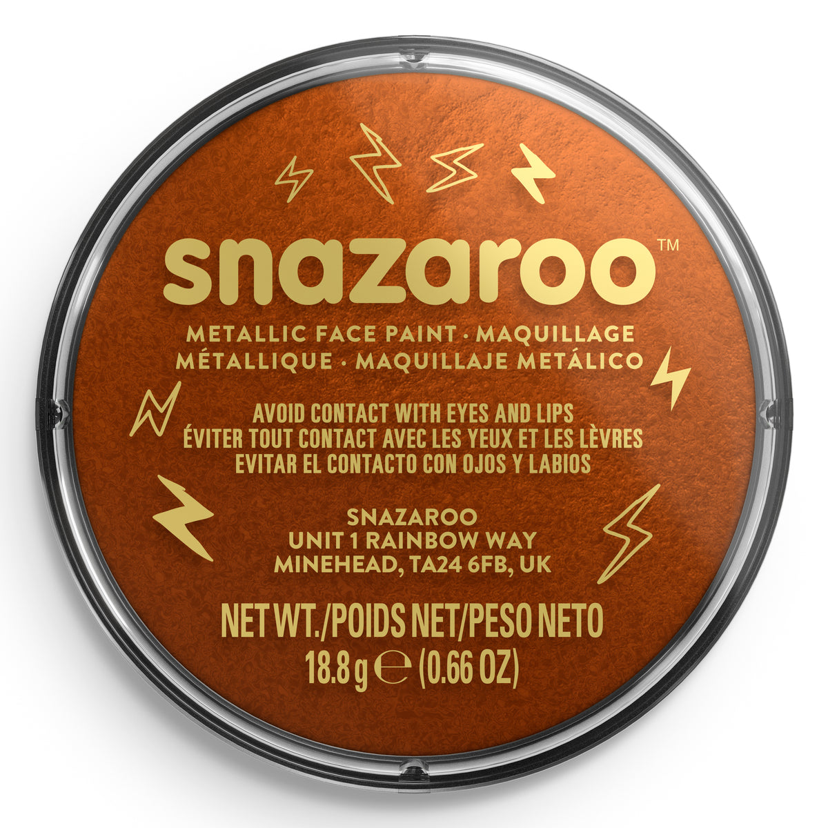 Snazaroo Metallic Gesichts- und Körperfarbe - Kupfer 18 ml