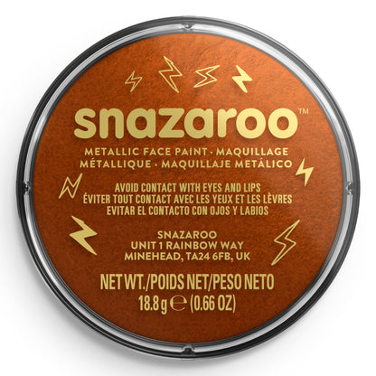 Snazaroo Metallic Gesichts- und Körperfarbe - Kupfer 18 ml