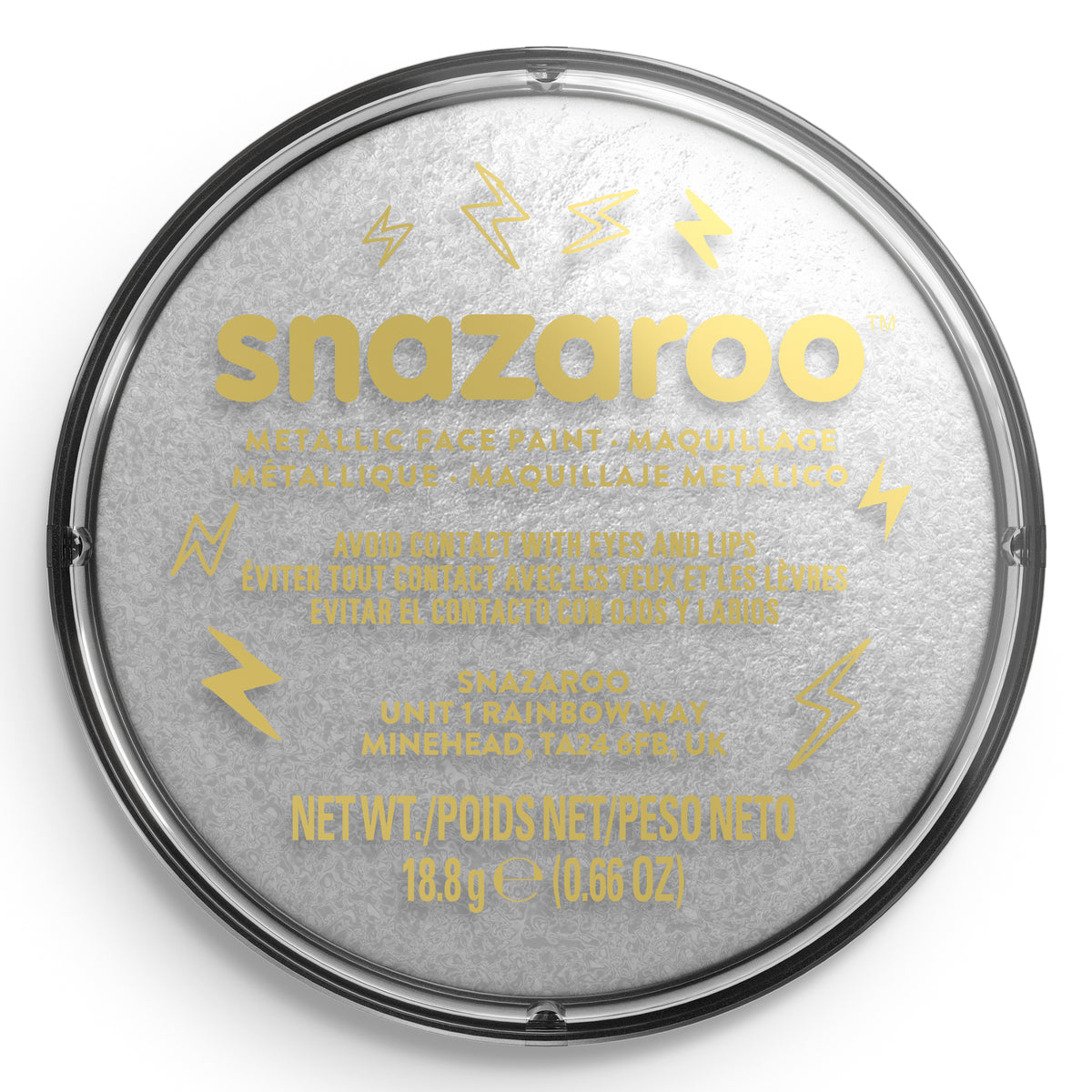 Snazaroo Metallic Körper- und Gesichtsschminke - Silber 18 ml