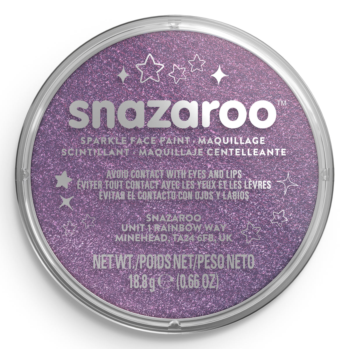 Snazaroo Gesichts- und Körperfarbe Glänzend - Flieder 18 ml