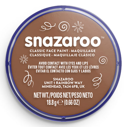 Snazaroo Gesichts- und Körperfarbe - Beige-Braun 18 ml