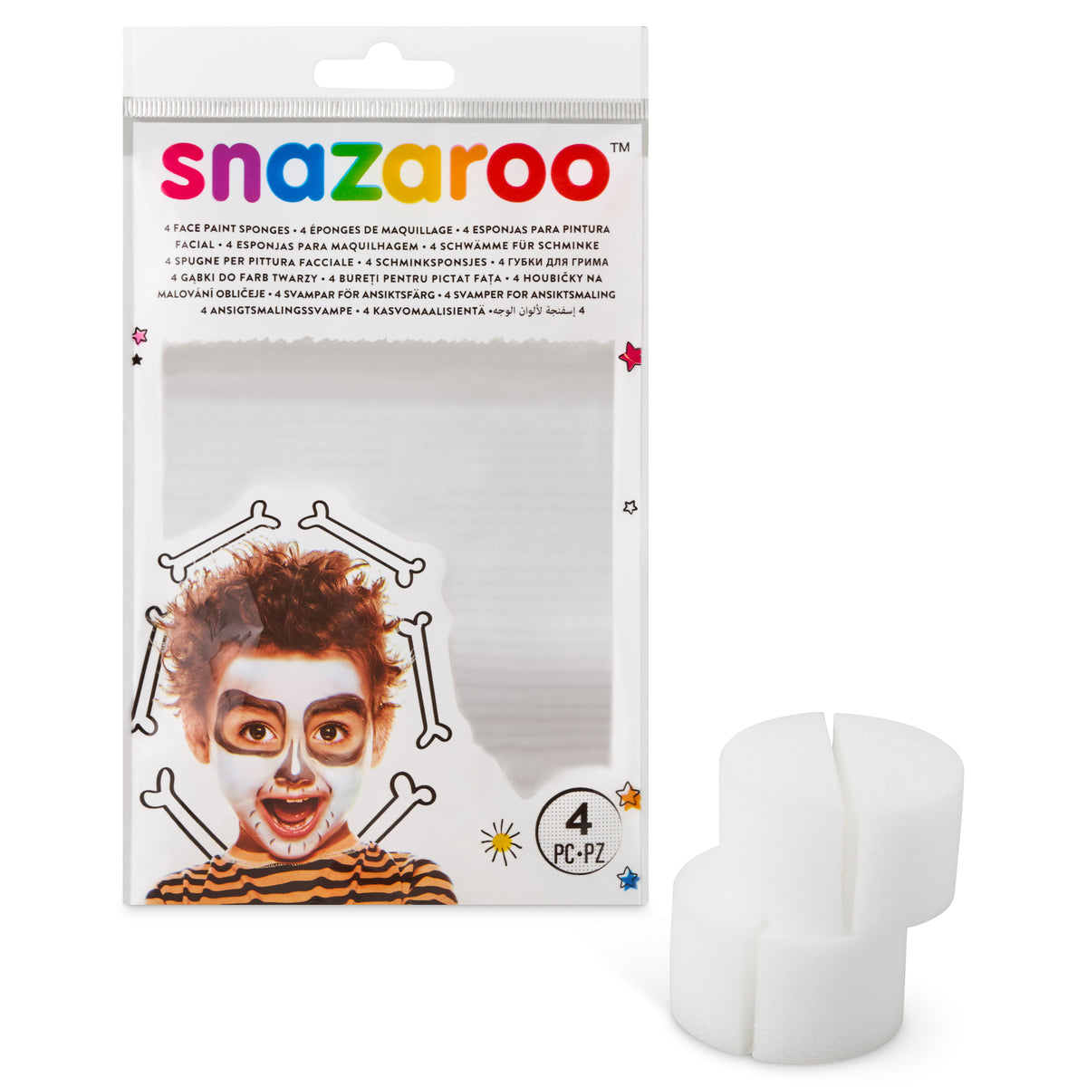 Snazaroo Schminkschwämme - halbrund 4 Stk.