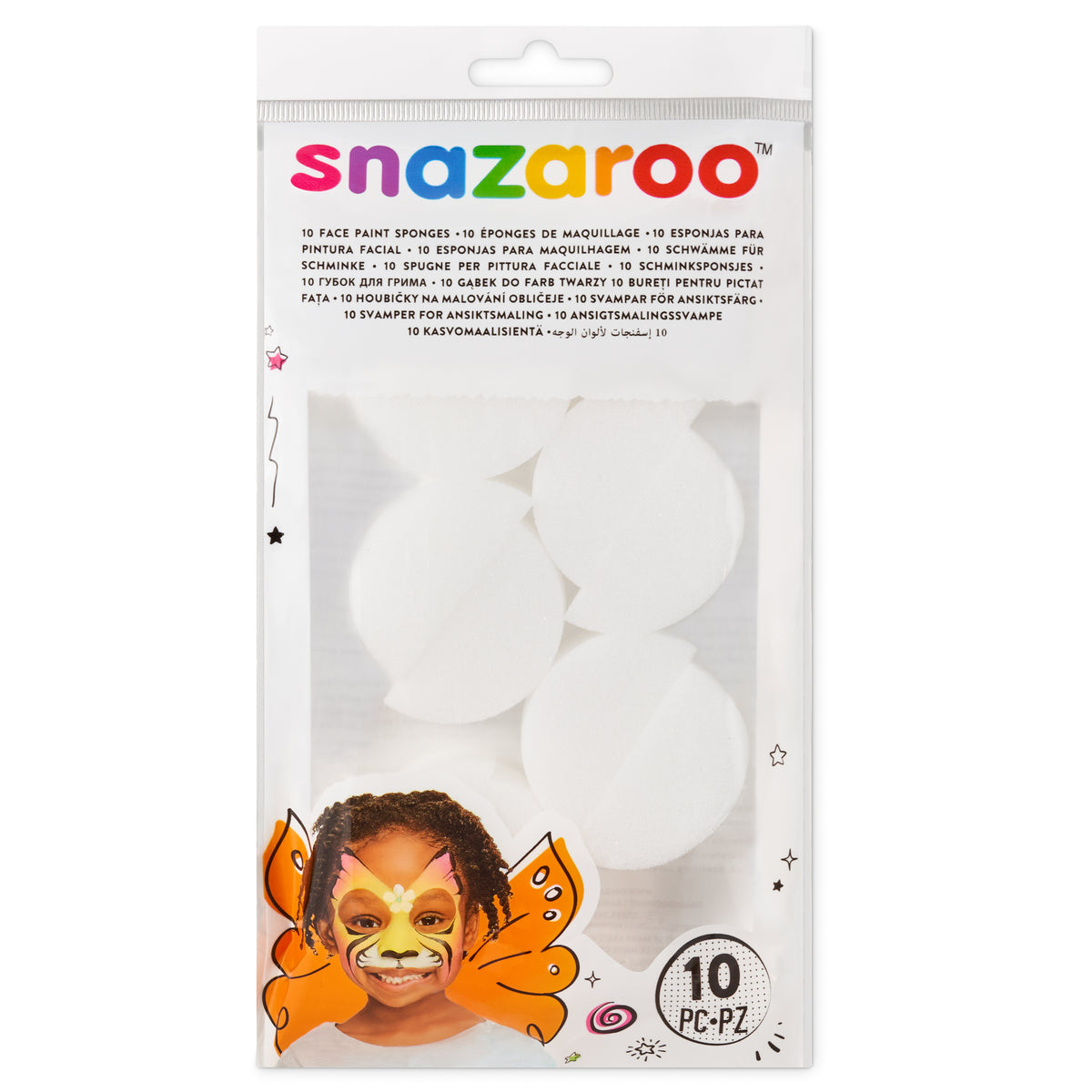 Snazaroo Schminkschwämme - halbrund 10 Stk.