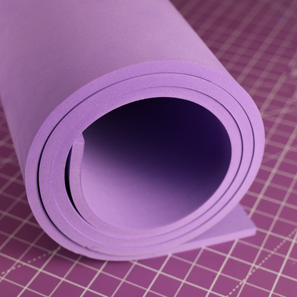 EVA foam 65 kg/m3, 5 mm purple - 100x50 cm