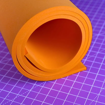 EVA Schaumstoff 65 kg/m3, 5 mm orange - 50x50 cm