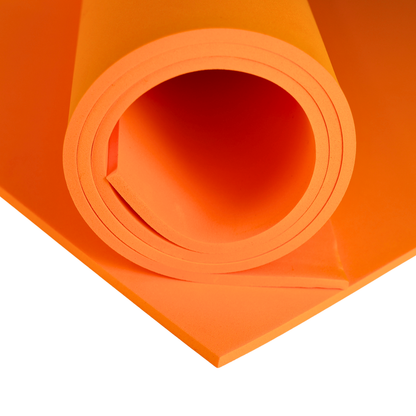 EVA Schaumstoff 65 kg/m3, 5 mm orange - 50x50 cm