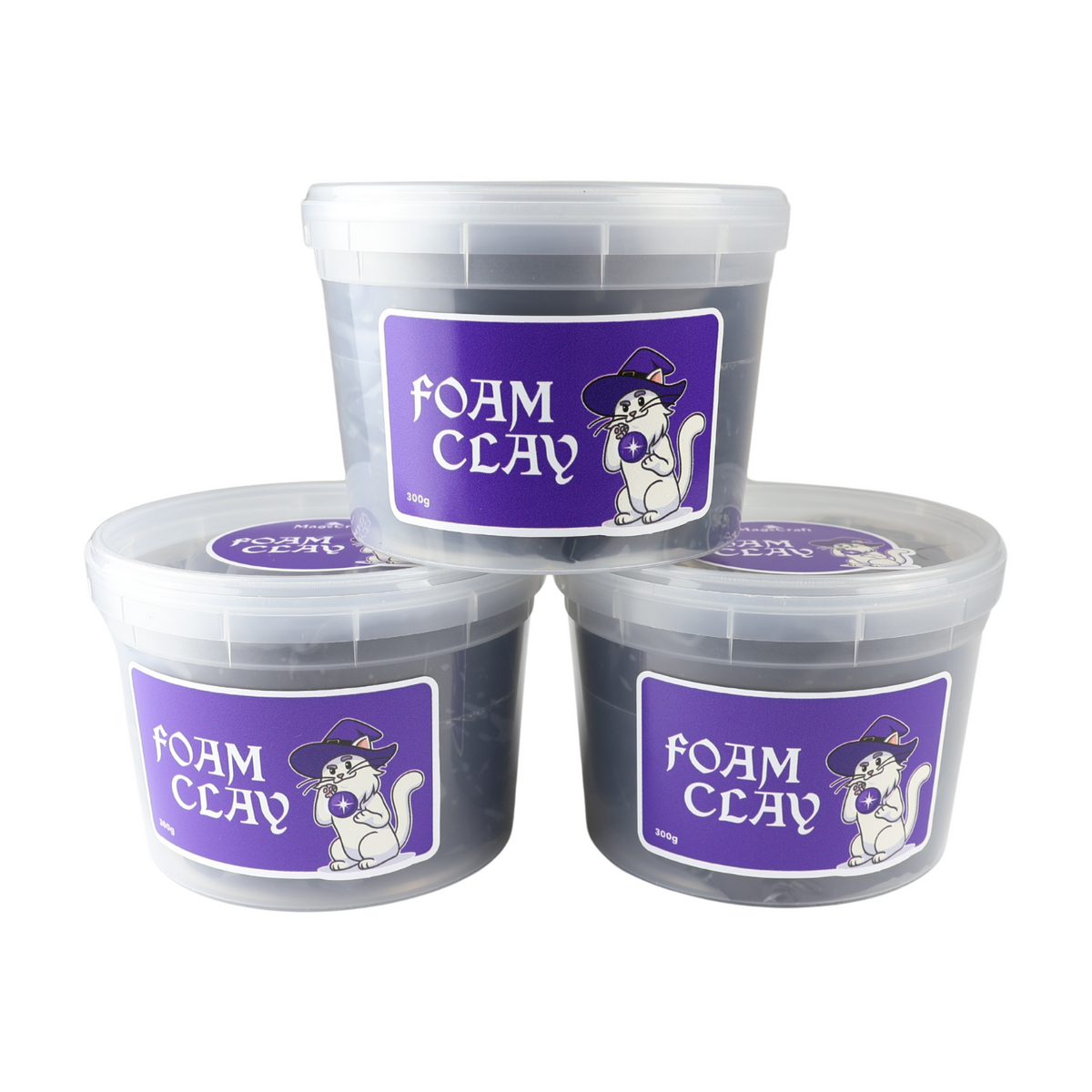Foam Clay MageCraft - 300 g černá