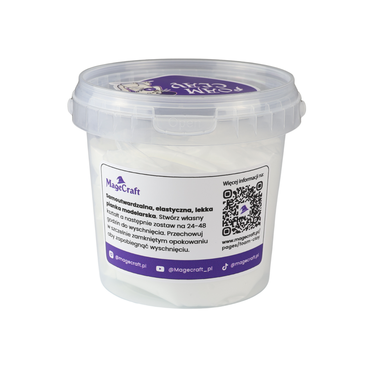 Foam Clay MageCraft - 150 g Biały