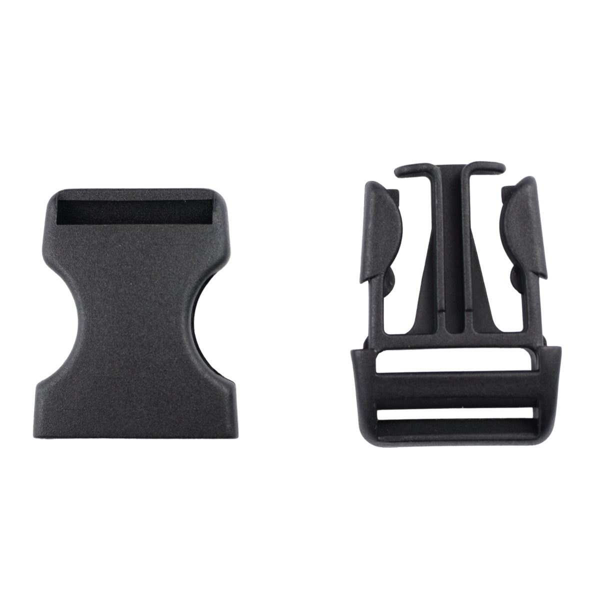 Plastic buckle - 20x46 mm black 1 pc.
