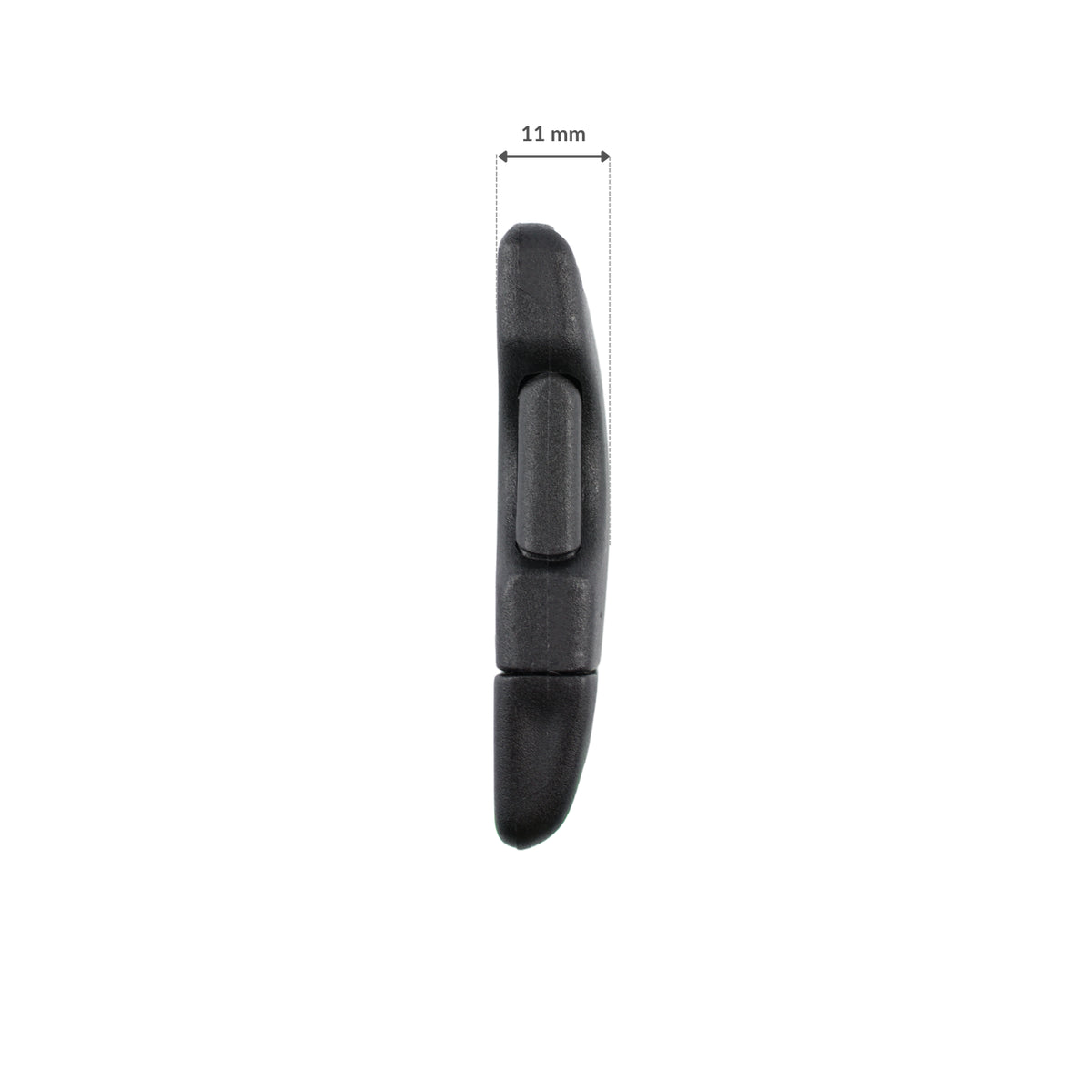 Plastic side release buckle - 25x60 mm black 1 pc.