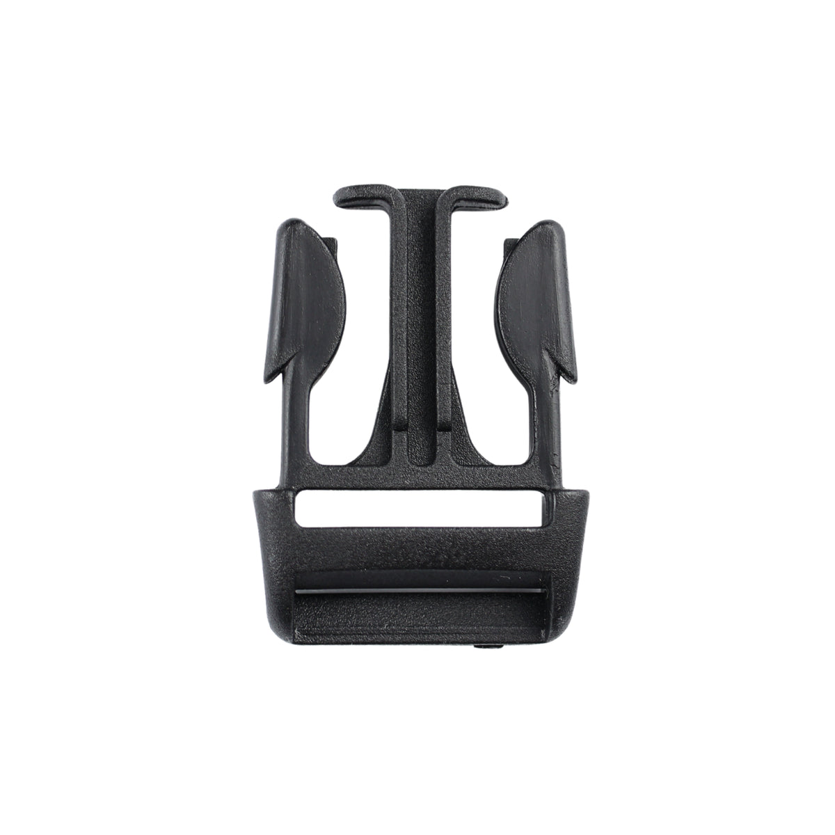Plastic side release buckle - 25x60 mm black 1 pc.