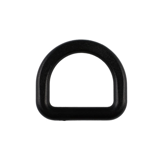 Plastic D-ring - 20/18 mm black 1 pc.