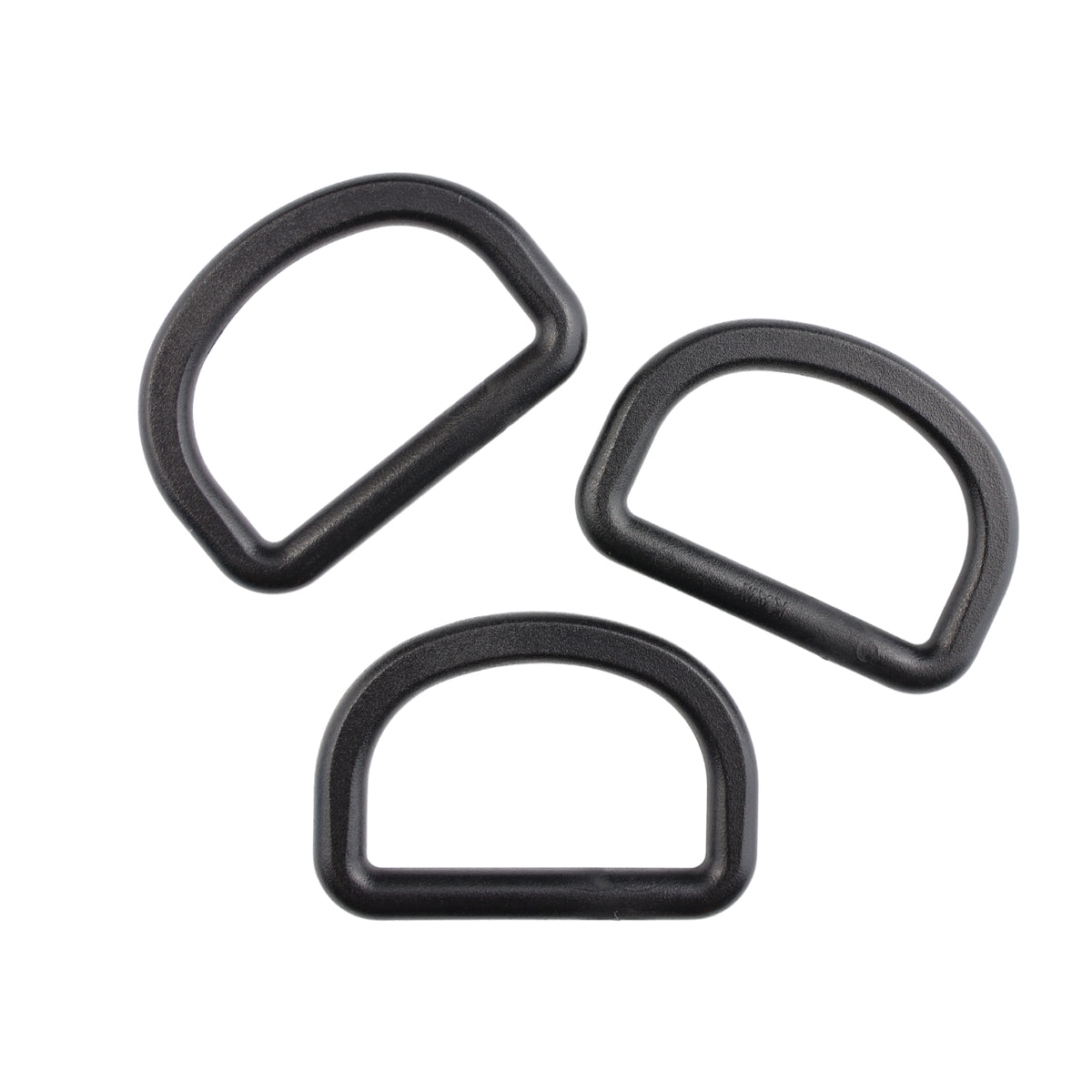 Plastic D-ring - 32/19 mm black 1 pc.