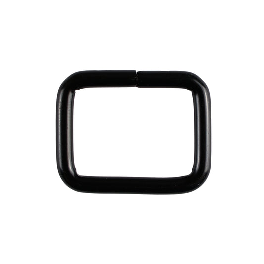Metal frame - 20/15/3 mm matte black 1 pc.