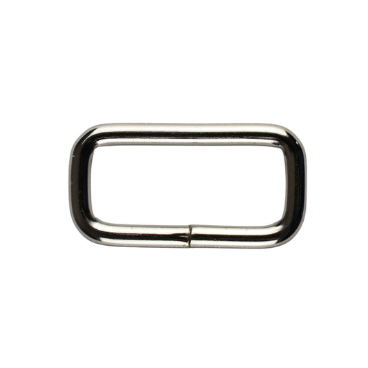 Metal D-ring - 20/8/2.5 mm nickel 1 pc.