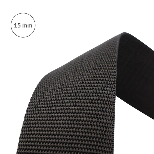 Nosný popruh - polypropylenový 15 mm/1 m černý