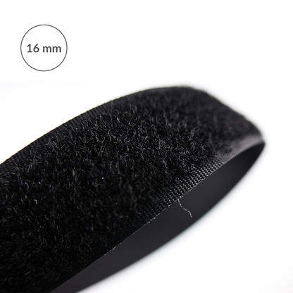 Suchý zip - smyčka 16 mm/1 m černý