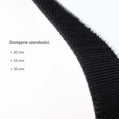 Klettband doppelseitig 25 mm/1 m Nylon schwarz