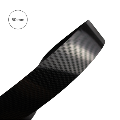 Low-profile hook velcro tape 50 mm/1 m nylon black
