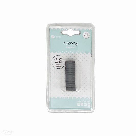DpCraft Magnete - Durchmesser 16 mm x 3 mm, 16 Stk.