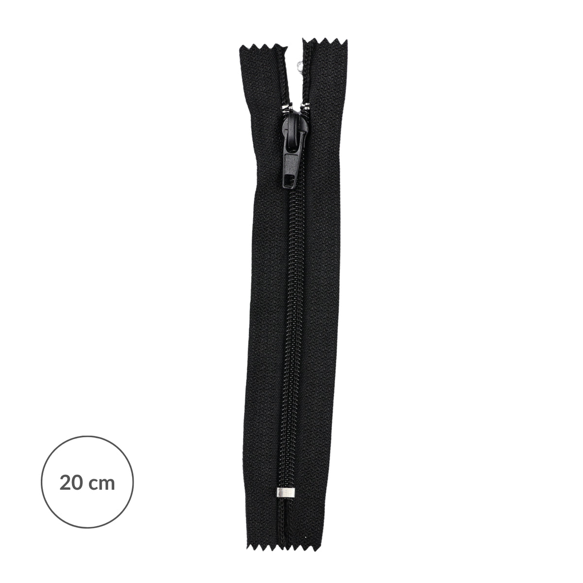 Spiral zipper #5 non-separating auto lock 20cm